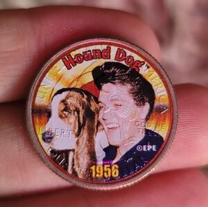 Elvis Presley Vintige Commemorative Coin For Collectors Of Elvis, Or Coins.